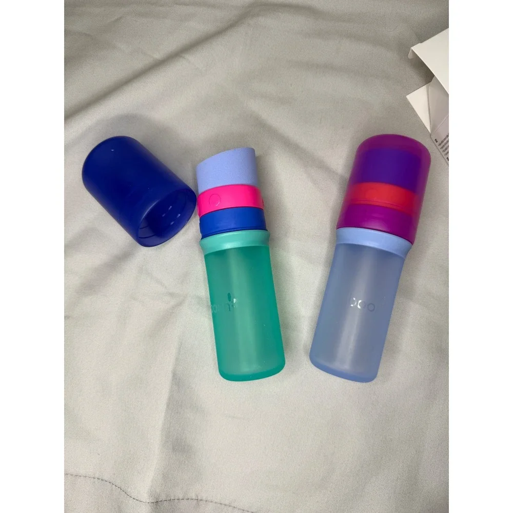 Boon YUVI Sunscreen Applicator 2-Pack Mess Free Silicone Refillable Travel Set